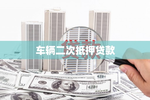 双河车辆二次抵押贷款