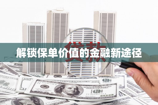双河解锁保单价值的金融新途径
