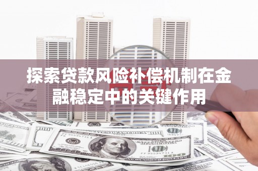 双河探索贷款风险补偿机制在金融稳定中的关键作用