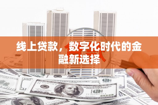 双河线上贷款，数字化时代的金融新选择