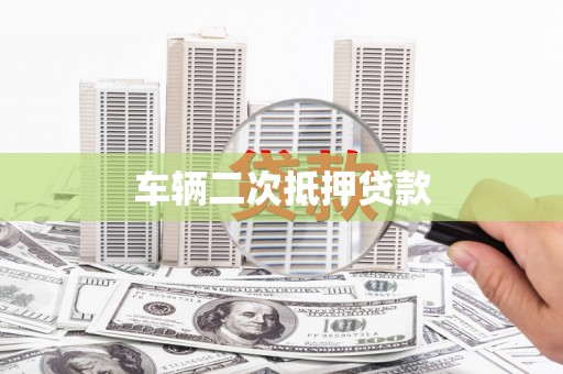 双河车辆二次抵押贷款