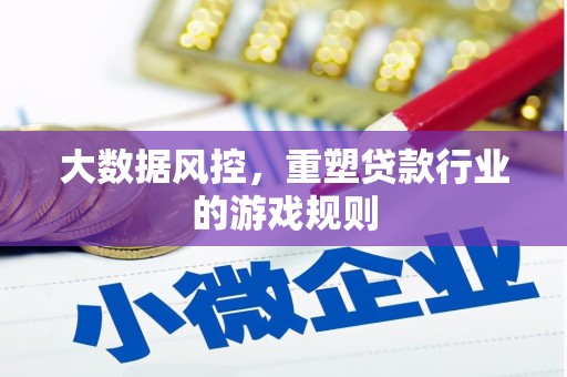 双河大数据风控，重塑贷款行业的游戏规则