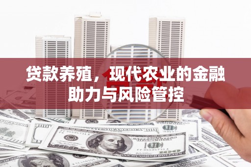 双河贷款养殖，现代农业的金融助力与风险管控