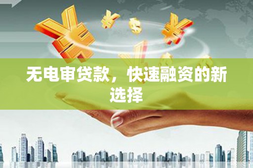 双河无电审贷款，快速融资的新选择