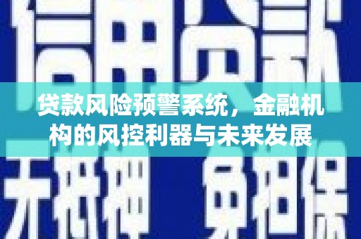 双河贷款风险预警系统，金融机构的风控利器与未来发展