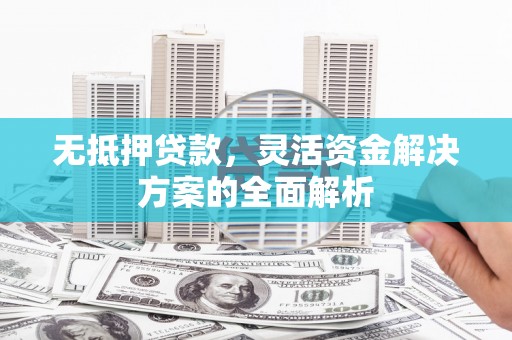 双河无抵押贷款，灵活资金解决方案的全面解析