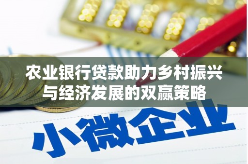 双河农业银行贷款助力乡村振兴与经济发展的双赢策略