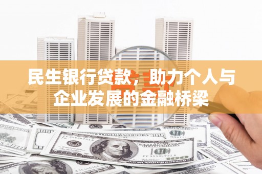 双河民生银行贷款，助力个人与企业发展的金融桥梁