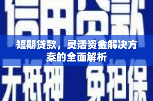 双河短期贷款，灵活资金解决方案的全面解析
