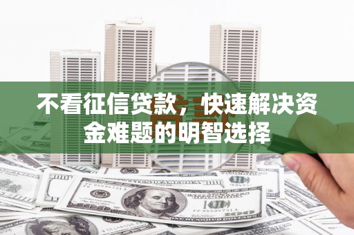 双河不看征信贷款，快速解决资金难题的明智选择