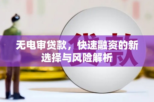 双河无电审贷款，快速融资的新选择与风险解析