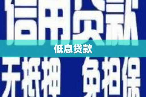 双河低息贷款