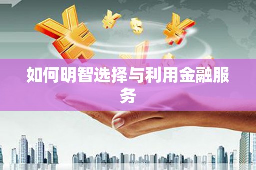 双河如何明智选择与利用金融服务