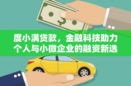 双河度小满贷款，金融科技助力个人与小微企业的融资新选择