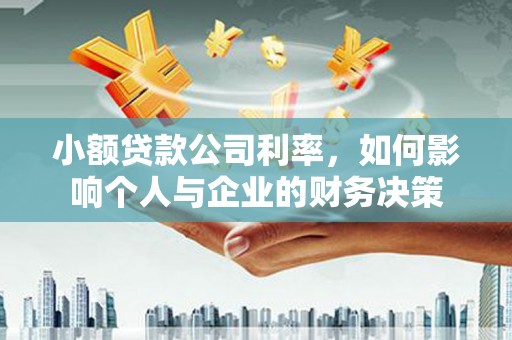 双河小额贷款公司利率，如何影响个人与企业的财务决策
