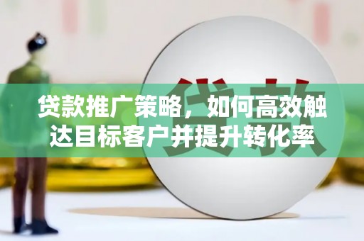 双河贷款推广策略，如何高效触达目标客户并提升转化率