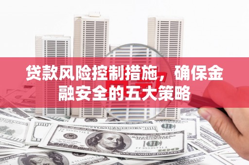 双河贷款风险控制措施，确保金融安全的五大策略