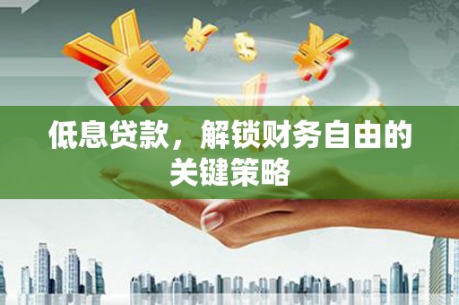 双河低息贷款，解锁财务自由的关键策略