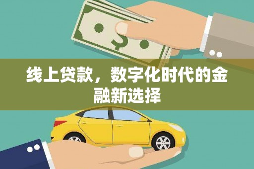 双河线上贷款，数字化时代的金融新选择