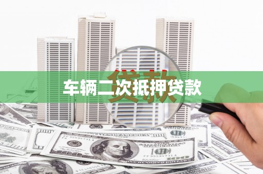 双河车辆二次抵押贷款