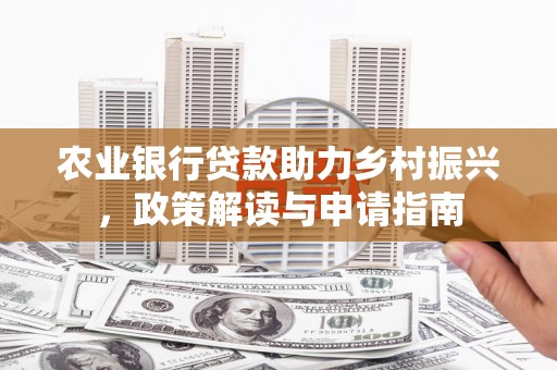 双河农业银行贷款助力乡村振兴，政策解读与申请指南