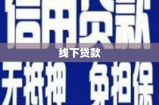 双河线下贷款