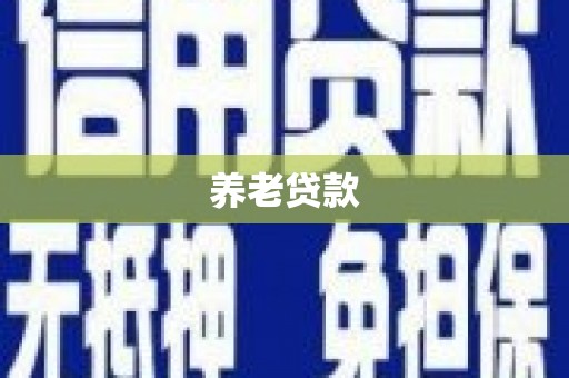双河养老贷款