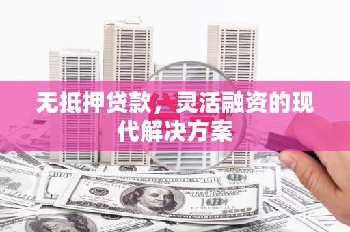 双河无抵押贷款，灵活融资的现代解决方案
