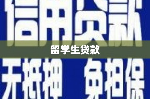双河留学生贷款