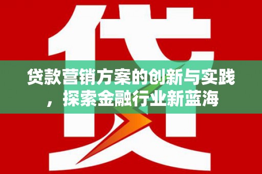双河贷款营销方案的创新与实践，探索金融行业新蓝海