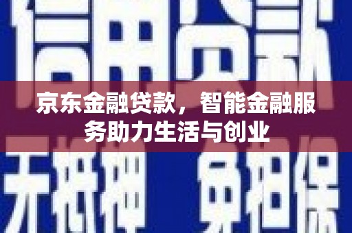 双河京东金融贷款，智能金融服务助力生活与创业