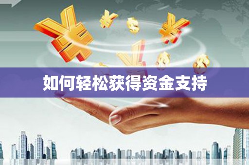 双河如何轻松获得资金支持