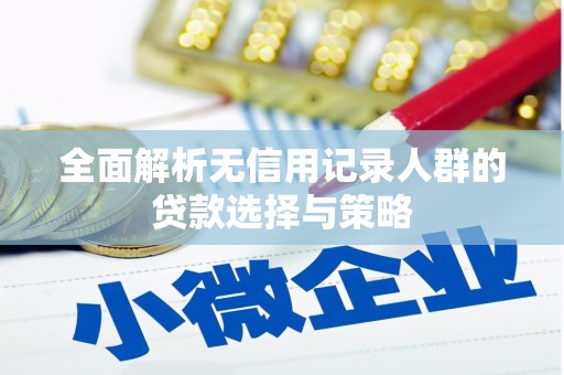 双河全面解析无信用记录人群的贷款选择与策略