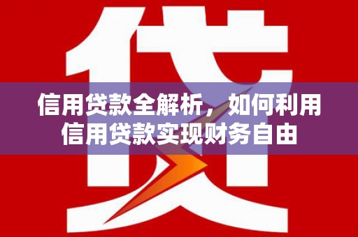 双河信用贷款全解析，如何利用信用贷款实现财务自由