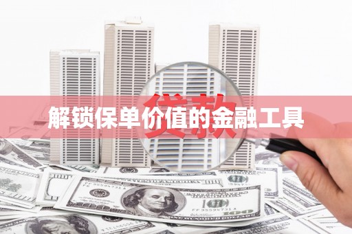 双河解锁保单价值的金融工具